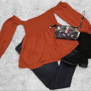 Express Orange Top
